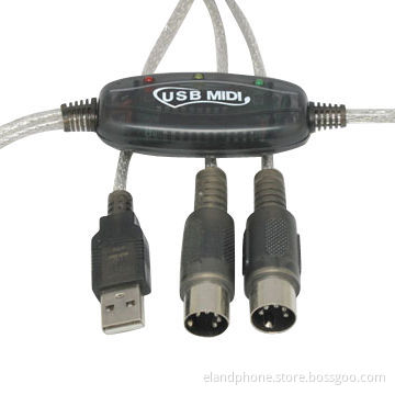 USB to MIDI Cable, Requires No External Power, Plug-and-Play Function